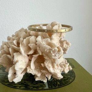 Silpada KR brass and cubic zirconia bangle bracelet.